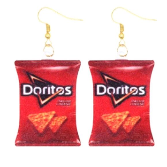 Fun dangling acrylic 5D pendant earrings - Picture 4 of 7